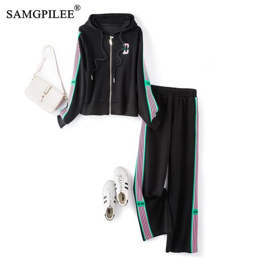 Casual Sports Two Piece Women's Tracksuit