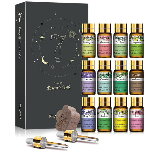 Pure Natural Aromatherapy Essential Oils Set